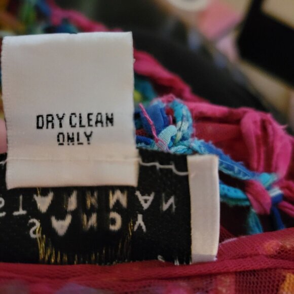 Sandy Starkman Jacket Size Small Women Pink Knotted Weave Fringe Boho India - Picture 10 of 12